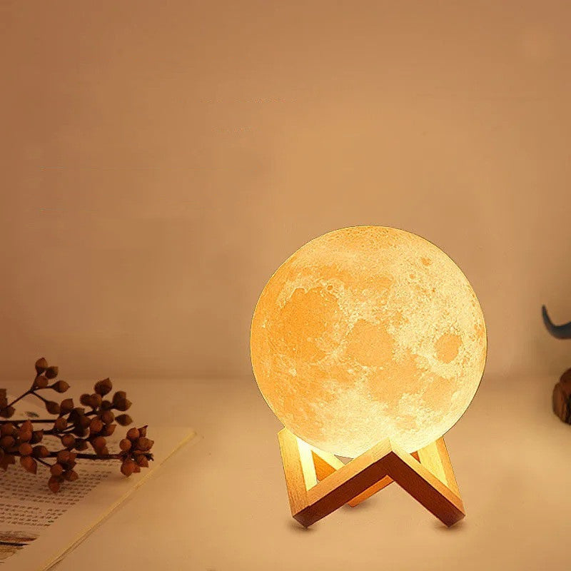 Rechargeable 3D Print Moon Lamp