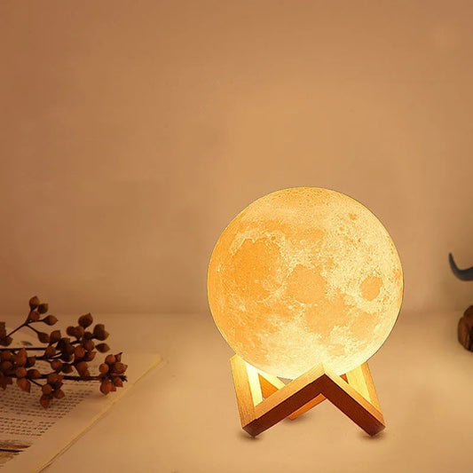 Rechargeable 3D Print Moon Lamp