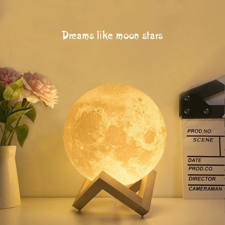 Rechargeable 3D Print Moon Lamp